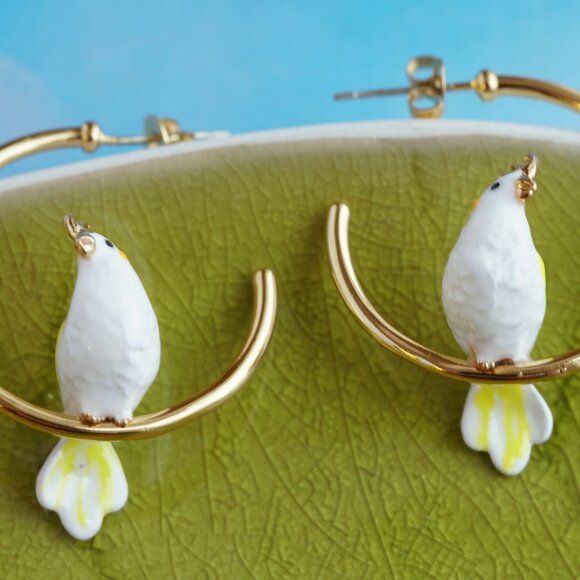 cute parrot earrings - Picture 9 of 10